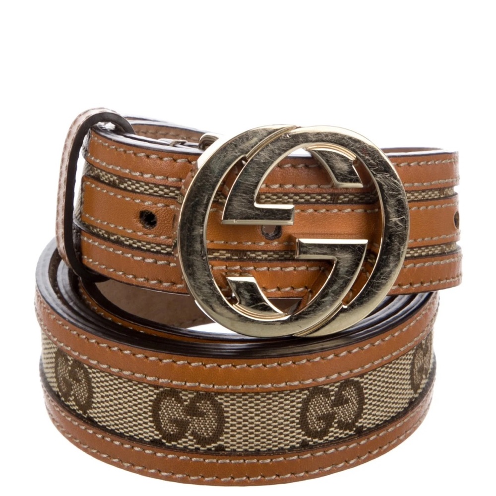 Gucci Tan and Brown Belt
